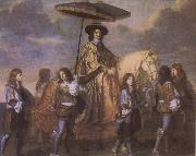 Charles le Brun Chancellor Seguier at the Entry of Louis XIV into Paris in 1660 oil painting